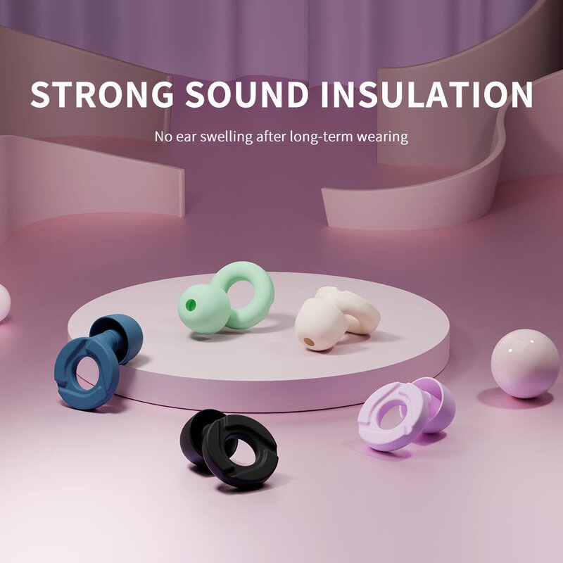 Sleeping Ear Plugs Manufacturer - Reusable Silicone Soft Noise Cancelling for Working Study