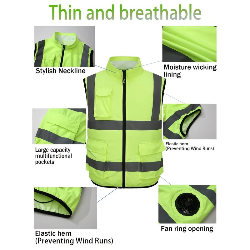Cooling Vest Manufacturer - Wholesale Portable Unisex USB-Powered Air Conditioning with Fans