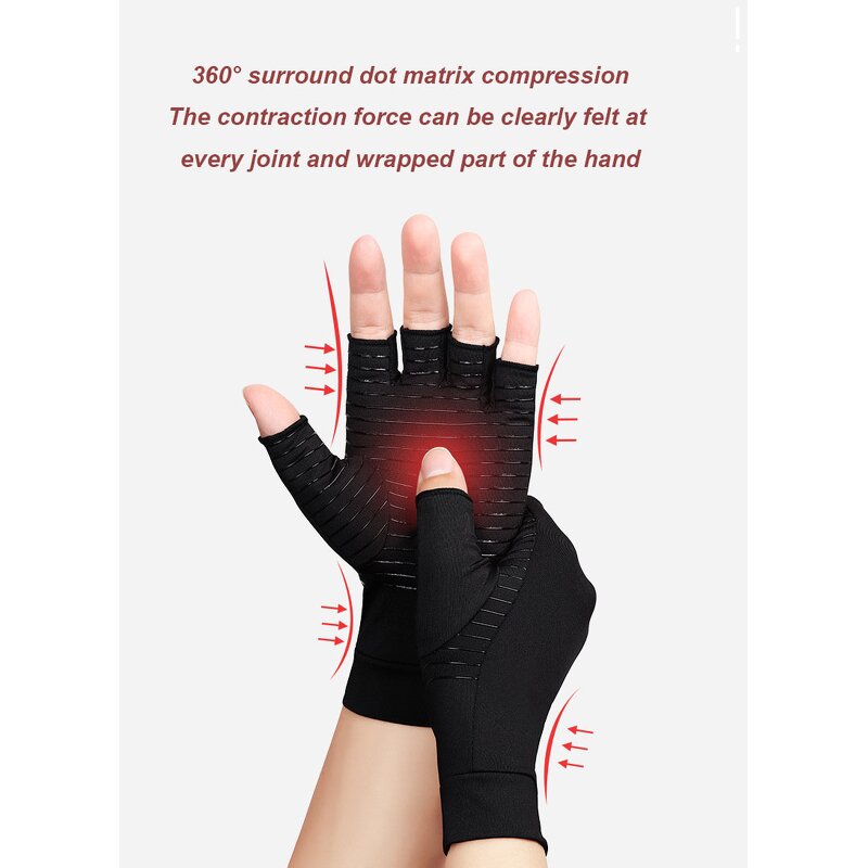 Copper Compression Gloves Manufacturer - 2025 Fast Delivery for Carpal Tunnel Pain Arthritis Men Women