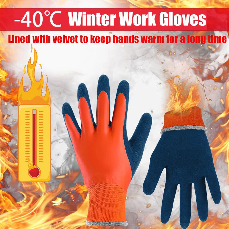 Thermal Work Gloves Manufacturer - Custom Winter Thickened Waterproof Anti-Slip Wristband