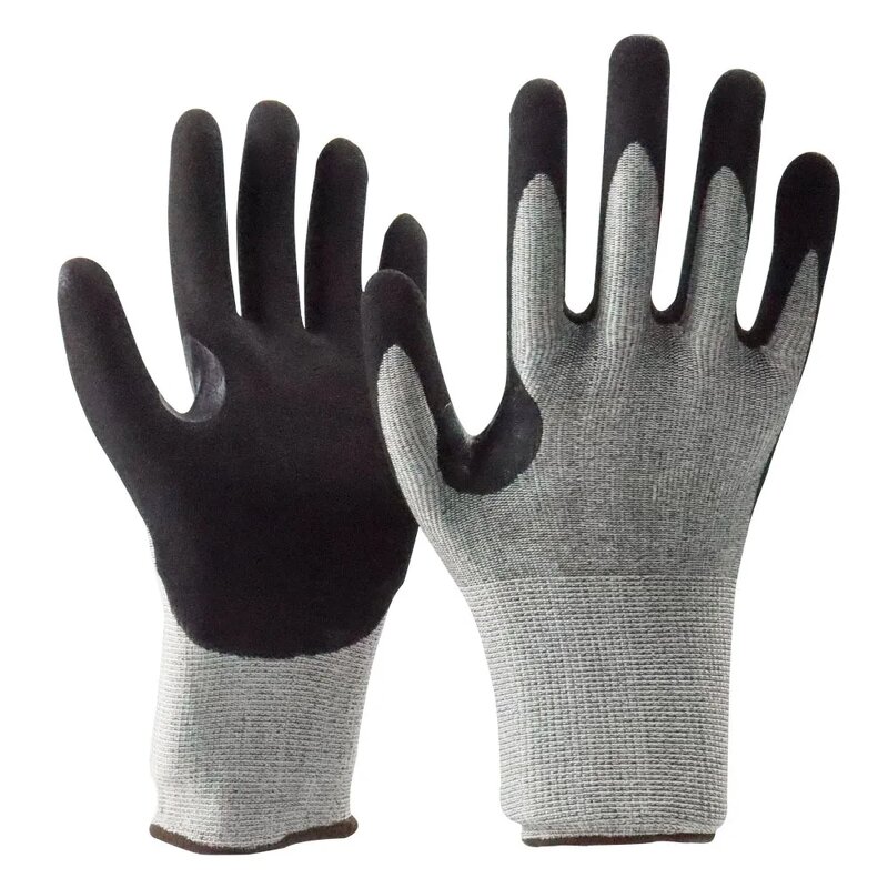 Cut-Resistant Gloves Manufacturer - Wholesale Custom Level 5 Nitrile Tiger Mouth Floral Design