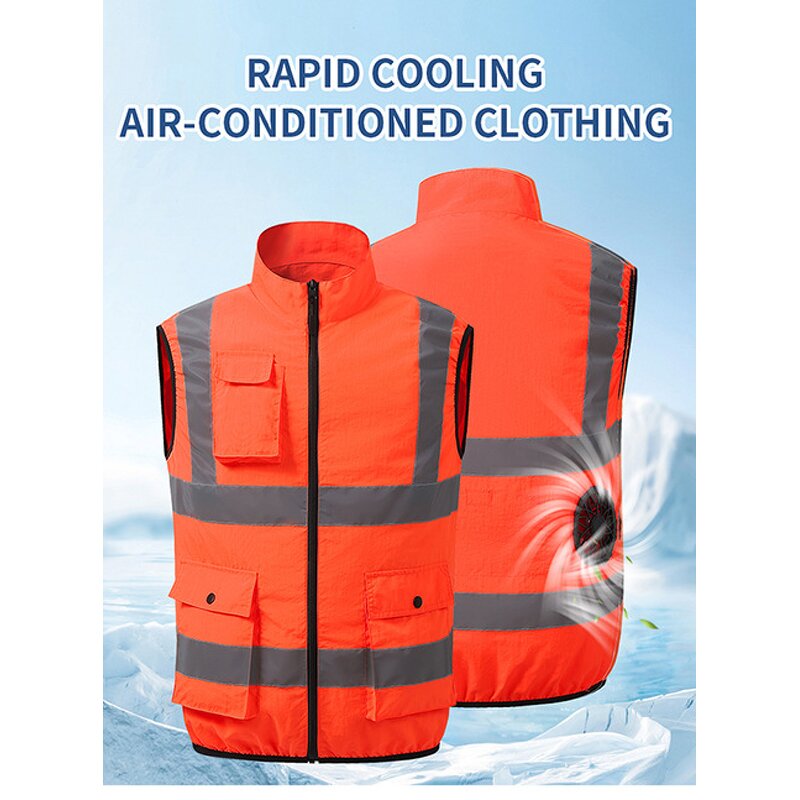Cooling Vest Manufacturer - Unisex USB-Powered Wearable Outdoor Air Condition Reflective Jacket