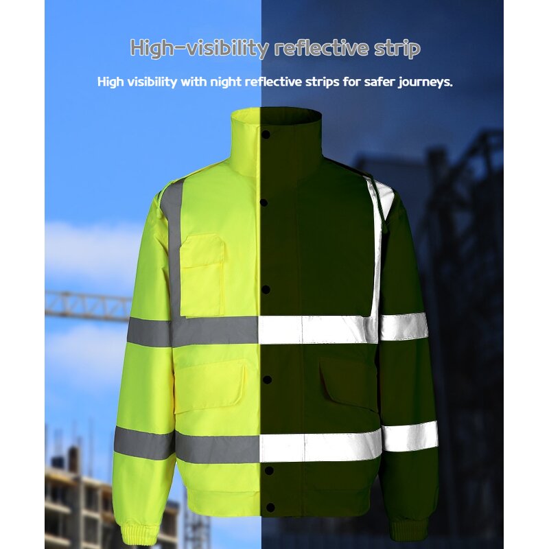 Reflective Jackets Manufacturer - Oxford Winter Waterproof Windproof Breathable for Traffic Duty