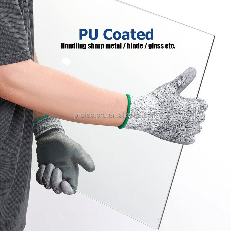 Cut Resistant Gloves Manufacturer - Custom Wholesale With HPPE PU Coated for Construction