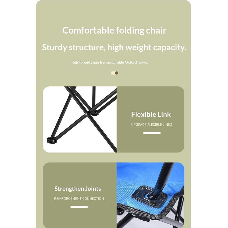 Folding Stool Manufacturer - Portable Fishing Chair Oxford Fabric Camping Garden Sitting