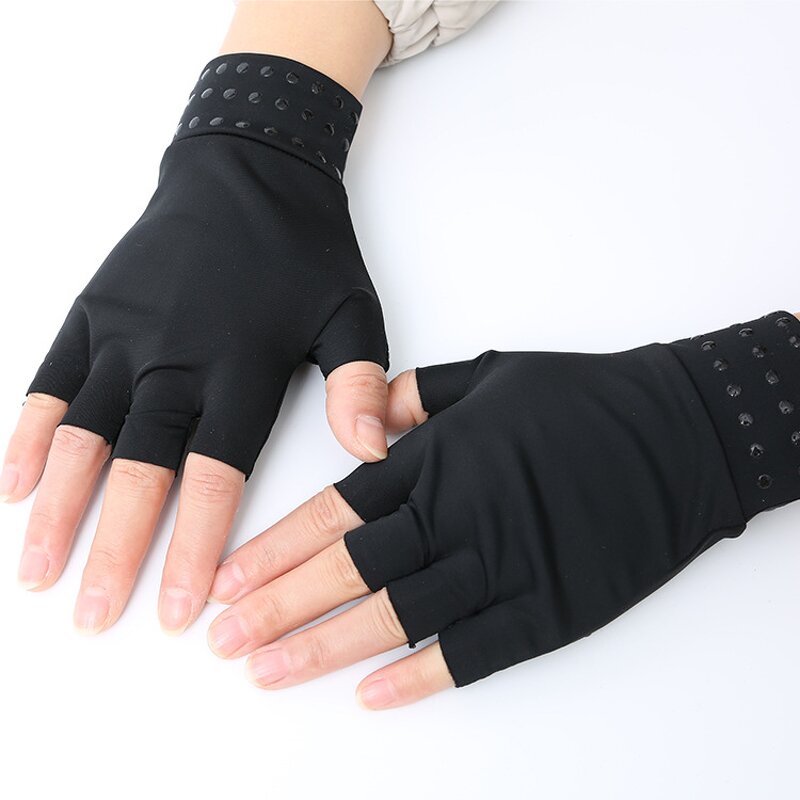 Compression Gloves Manufacturer - Half Finger Care Non-slip Rehabilitation Magnetic Therapy Arthritis