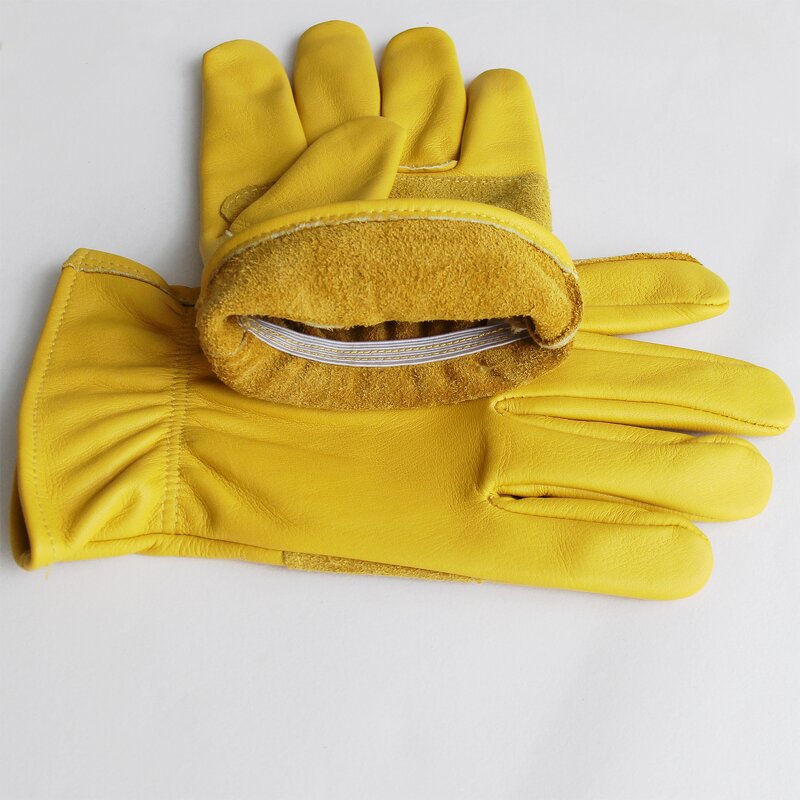 Leather Work Gloves Manufacturer - Heavy Duty Cowhide Anti-Slip for Gardening General Work