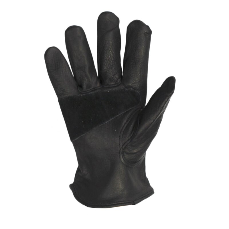 Leather Safety Gloves Manufacturer - Wholesale Black Cowhide for Camping Riding Driving