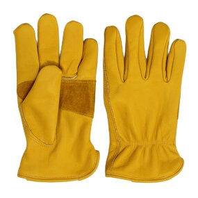 Leather Work Gloves Manufacturer - High Quality Cowhide Heavy Duty for Truck Garden Outdoor