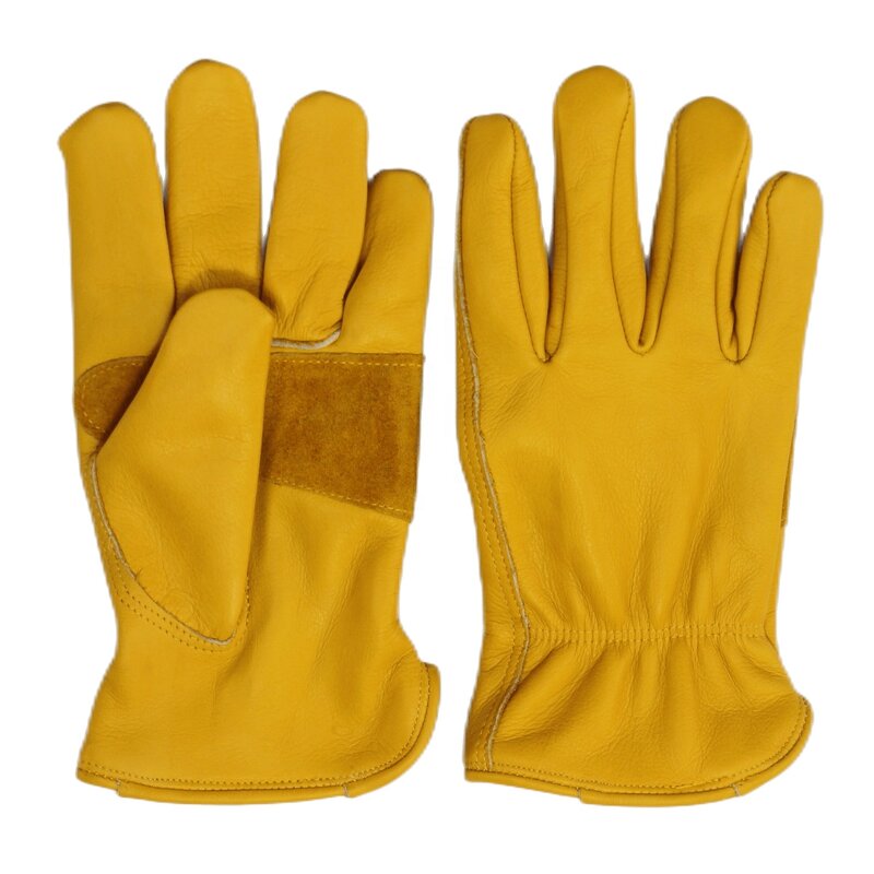 Leather Work Gloves Manufacturer - High Quality Cowhide Heavy Duty for Truck Garden Outdoor