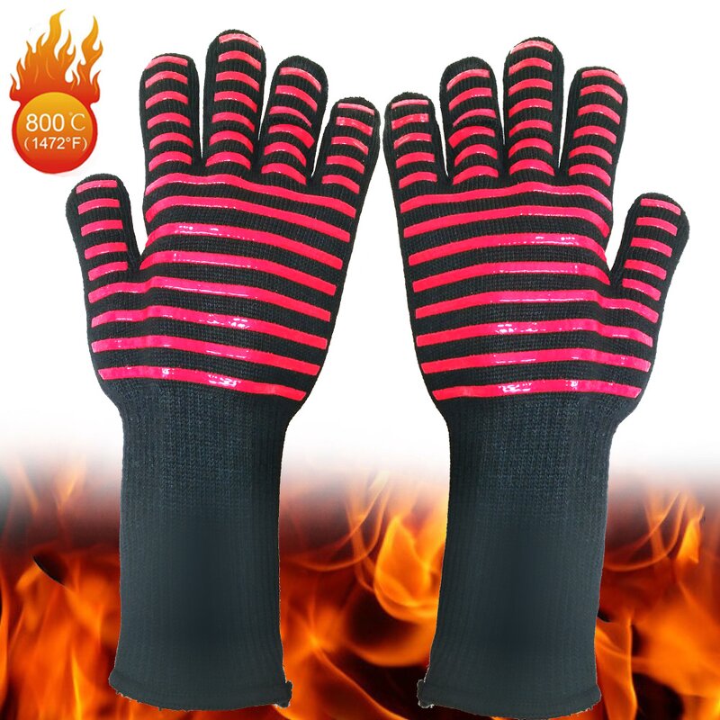 Oven Mitts Manufacturer - Customized Logo for Grill Extreme Heat Resistance 800 Degrees