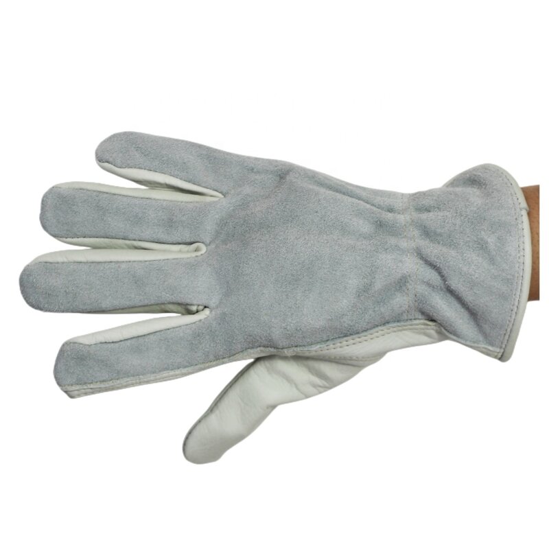 Leather Work Gloves Manufacturer - Wholesale White Rigger Safety for Construction Industry