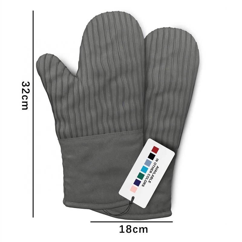 Silicone Oven Mitts Manufacturer - High-Temperature Resistant Household Baking Thickened Cotton
