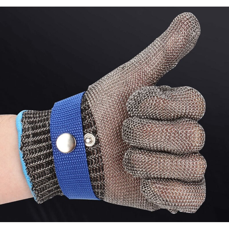 Stainless Steel Gloves Manufacturer - Level 5 Cut Resistant with Metal Steel Ring Handing