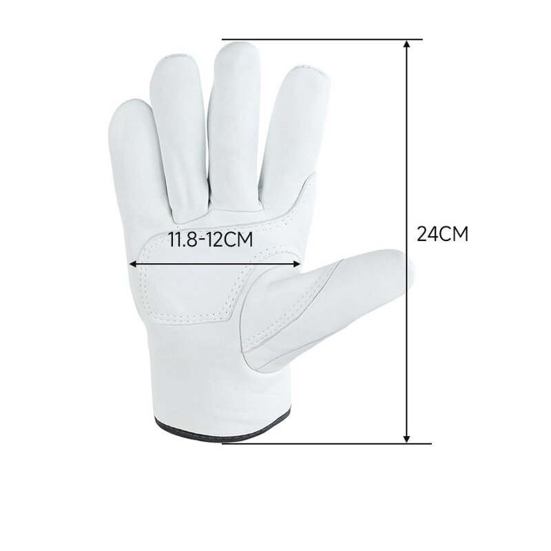Leather Work Gloves Manufacturer - Industrial Double Palm Soft Cotton Liner Driving Wholesale