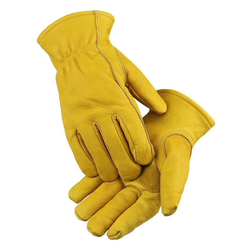 Winter Work Gloves Manufacturer - Men's Leather Insulated with Fleece Lining for Cold Weather