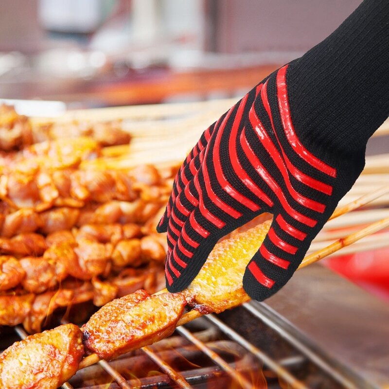 Oven Mitts Manufacturer - Customized Logo for Grill Extreme Heat Resistance 800 Degrees