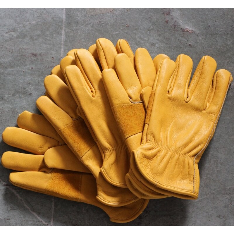 Leather Work Gloves Manufacturer - High Quality Cowhide Heavy Duty for Truck Garden Outdoor