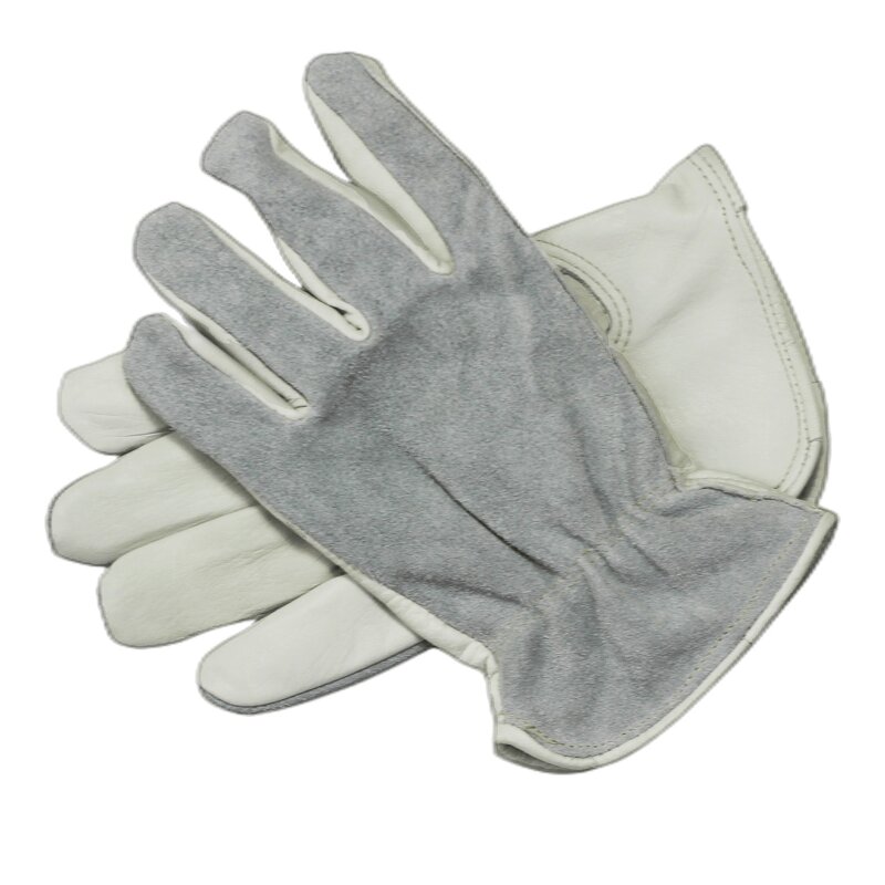 Leather Work Gloves Manufacturer - Wholesale White Rigger Safety for Construction Industry