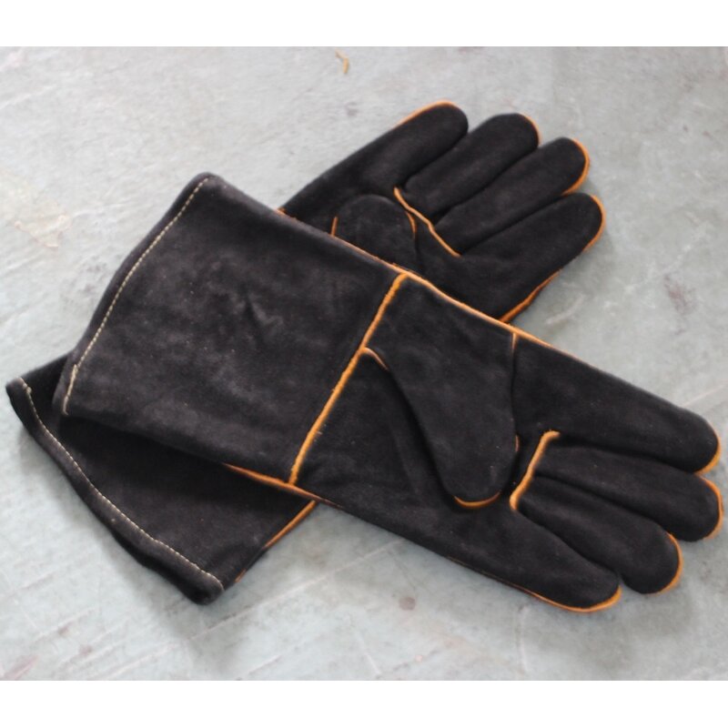 Welding Gloves Manufacturer - Wholesale Leather Black Cowhide Split Leather High Quality