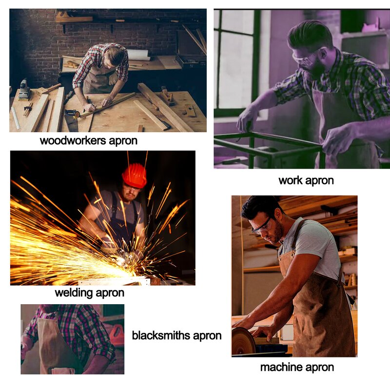 Welding Apron Manufacturer - Customized Logo Cow Leather Anti-scald Flame Resistant 45x31"