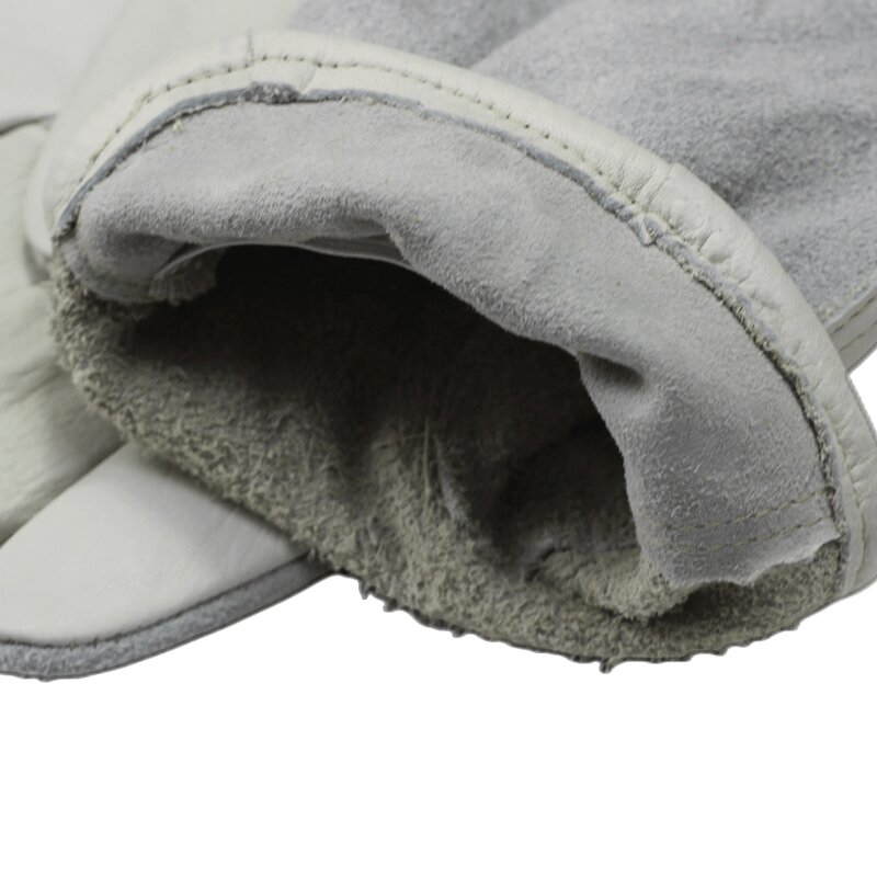 Leather Work Gloves Manufacturer - Wholesale White Rigger Safety for Construction Industry