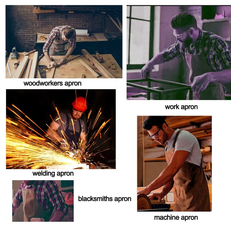 Welding Apron Manufacturer - High Quality Thick Cow Split Leather Anti-scald Flame Resistant