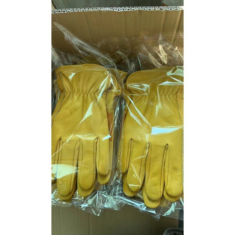 Leather Work Gloves Manufacturer - Heavy Duty Cowhide Anti-Slip for Gardening General Work