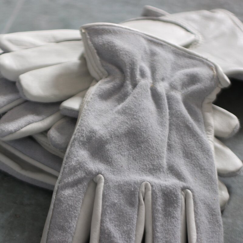 Leather Work Gloves Manufacturer - Wholesale White Rigger Safety for Construction Industry
