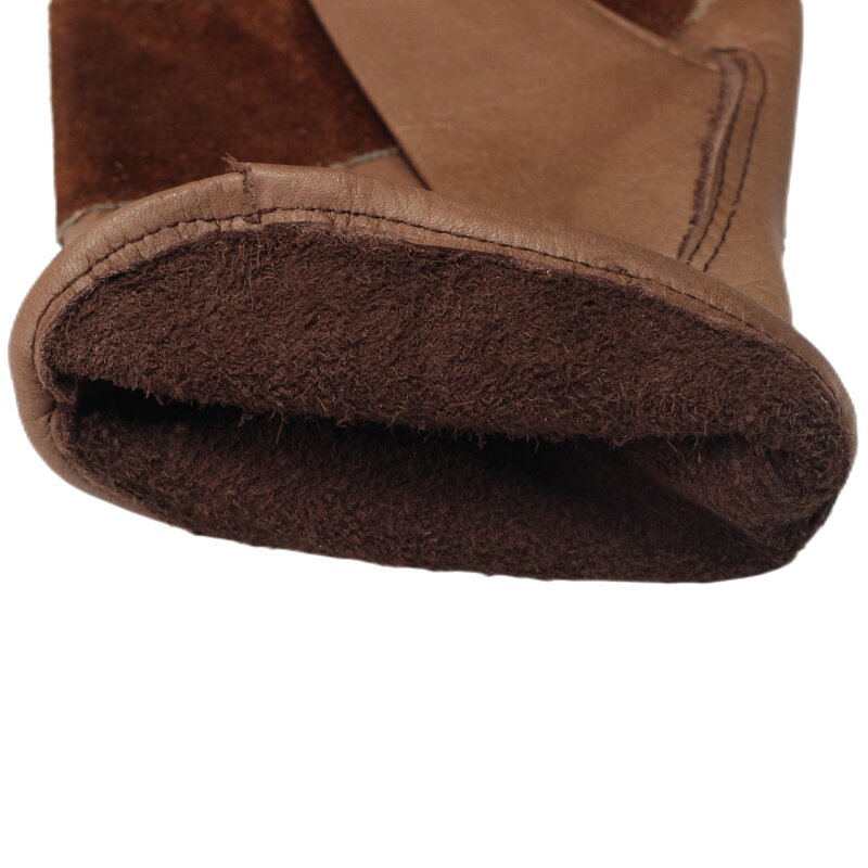 Leather Work Gloves Manufacturer - Wholesale Bulk Brown Grain Cowhide Working Glove