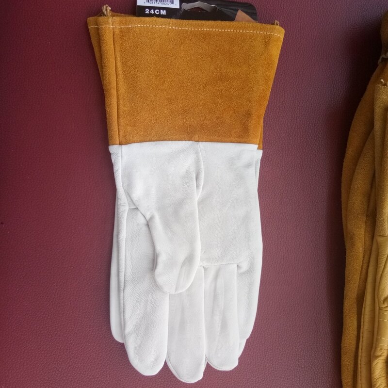 Welding Gloves Manufacturer - Customized Logo/Color Premium Leather Stick Mig 14" Length