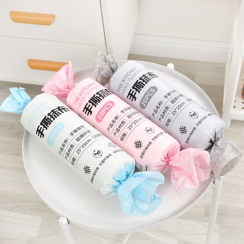 Cleaning Wipes Manufacturer - High Quality Nonwoven Plain Pattern Dry with Logo