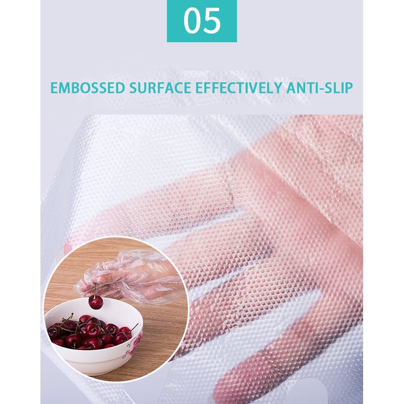 PE Gloves Manufacturer - Plastic HDPE Disposable Food Handling Box Transparent