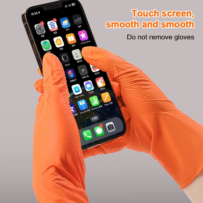 Nitrile Gloves Manufacturer - Fast Delivery Diamond Texture Industry Food Service