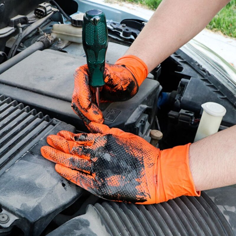 Nitrile Gloves Manufacturer - Fast Delivery Diamond Texture Industry Food Service