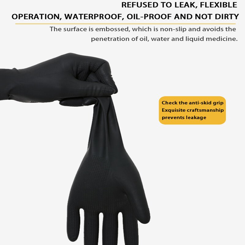 Latex Gloves Factory - Low Price Wholesale Thickened Oil Resistant Tear