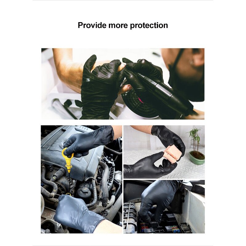 Nitrile Gloves Factory - Disposable Black Box 100 Pcs Powder Free Wholesale
