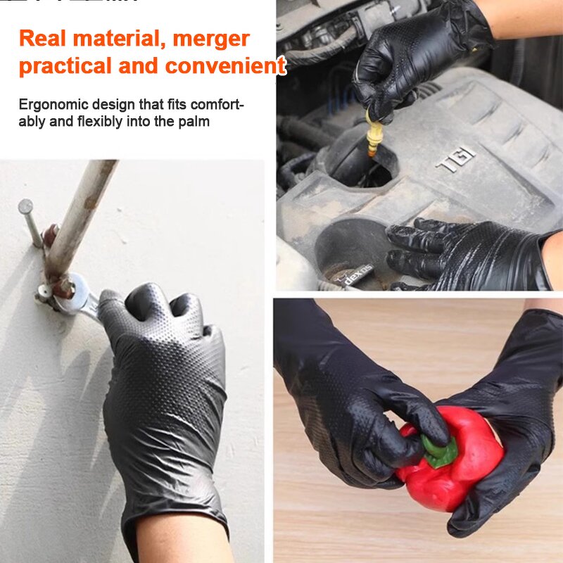 Vinyl Gloves Factory - Diamond Texture Nitrile Vinyl Blend Intco Vinyl