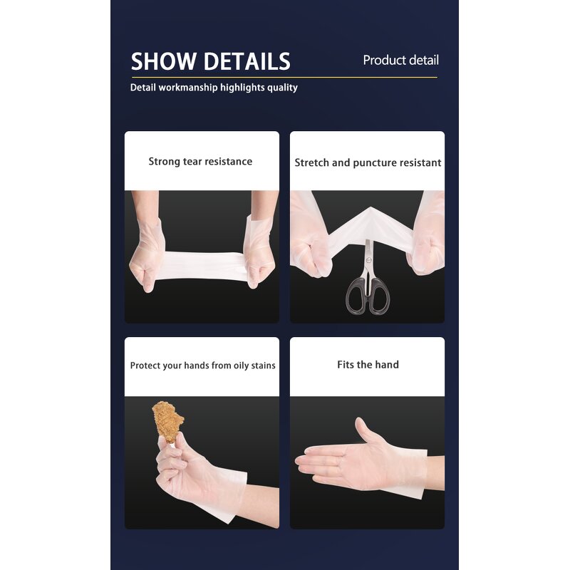 TPE Gloves Factory - Factory Price Thermoplastic Elastomer Poly Gloves