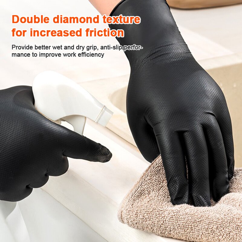 Vinyl Gloves Factory - Diamond Texture Nitrile Vinyl Blend Intco Vinyl