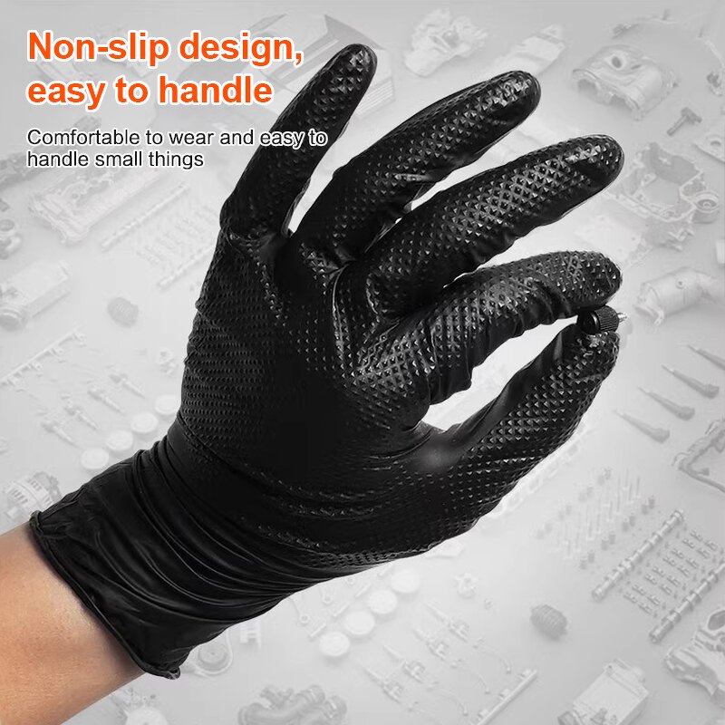 Nitrile Gloves Manufacturer - Heavy Duty Masonry Textured Automotive Mechanical