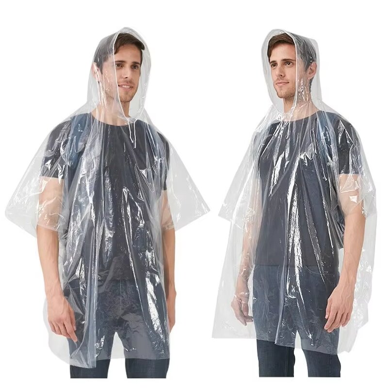 Rain Poncho Factory - High Quality Durable Portable Pe One Set Adult Style