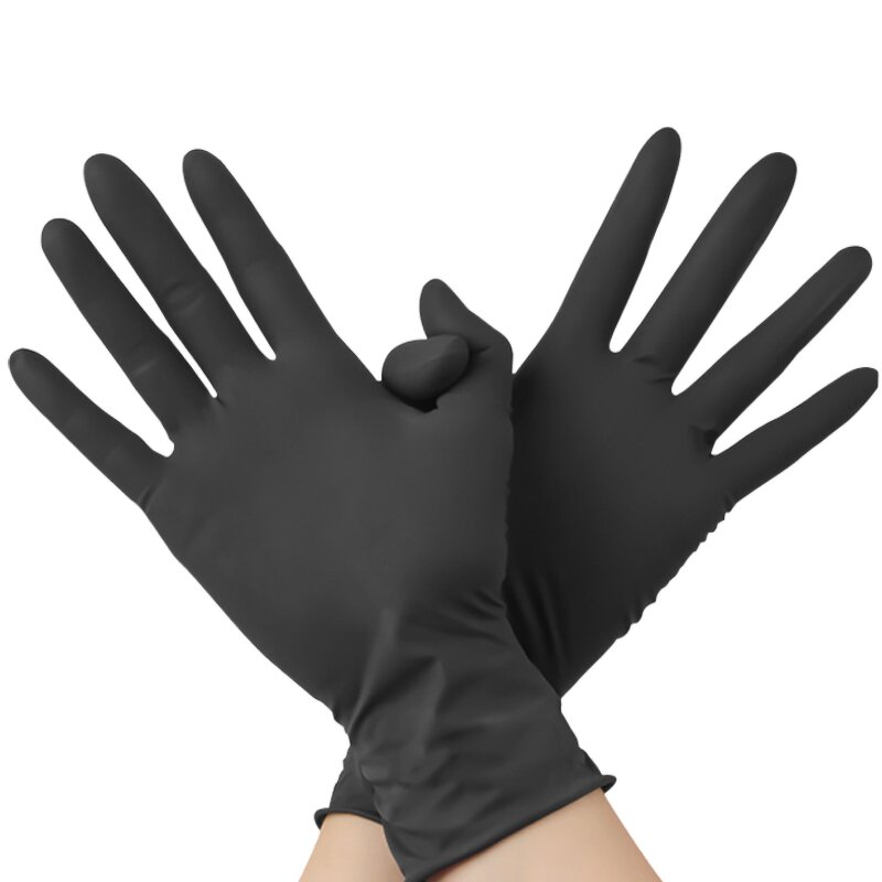 Latex Gloves Manufacturer - Children Adults Black with Textured Fingertips