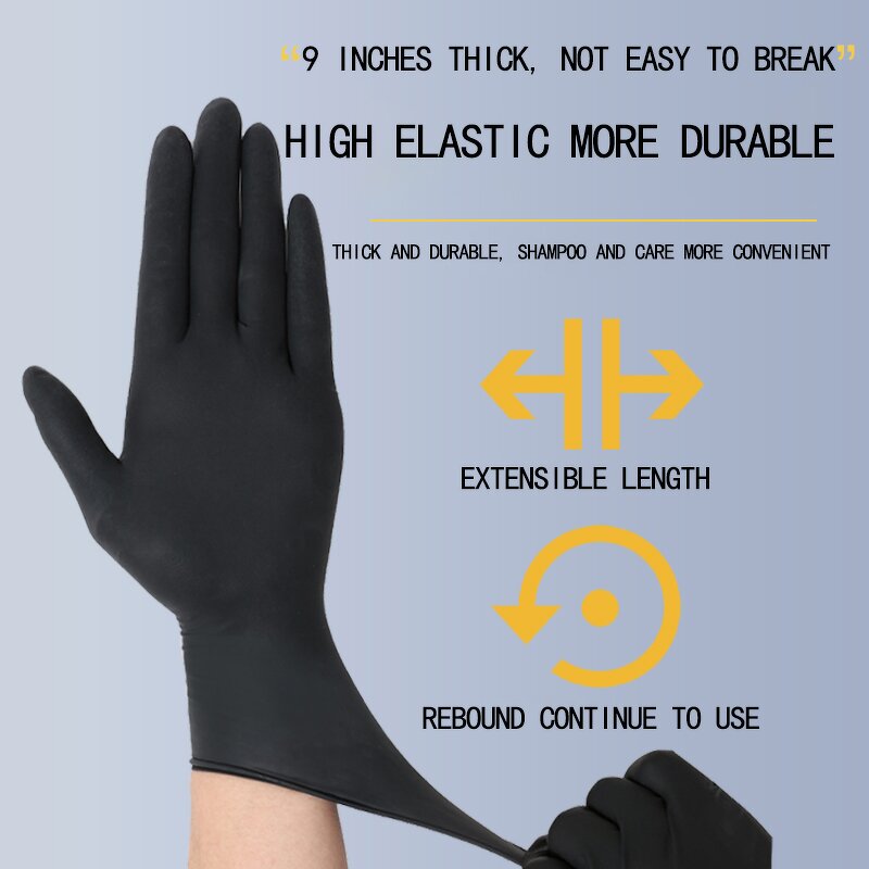 Latex Gloves Manufacturer - Kangbang Black Wholesale Tattoo Makeup Powder Free