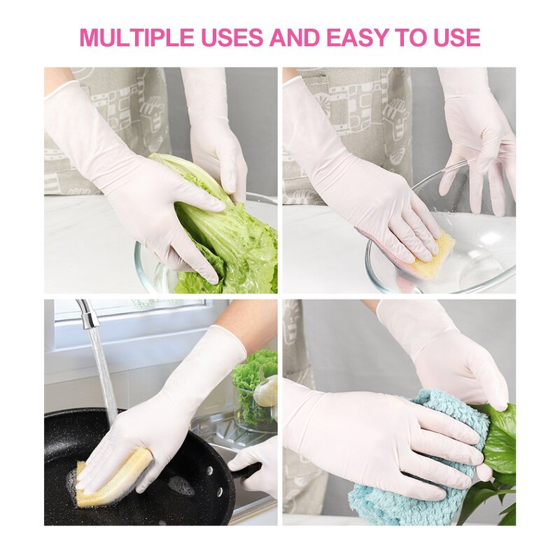 Nitrile Gloves Factory - Manufacturer Industrial Cleanroom Work 12inch White