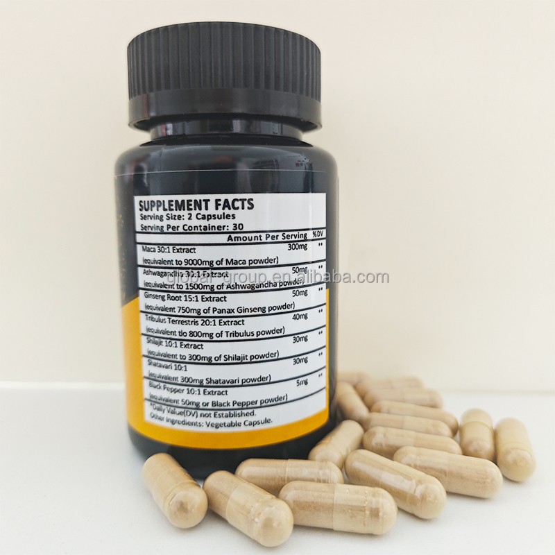 Black Maca Capsules Factory - OEM 1500MG Extra Strength