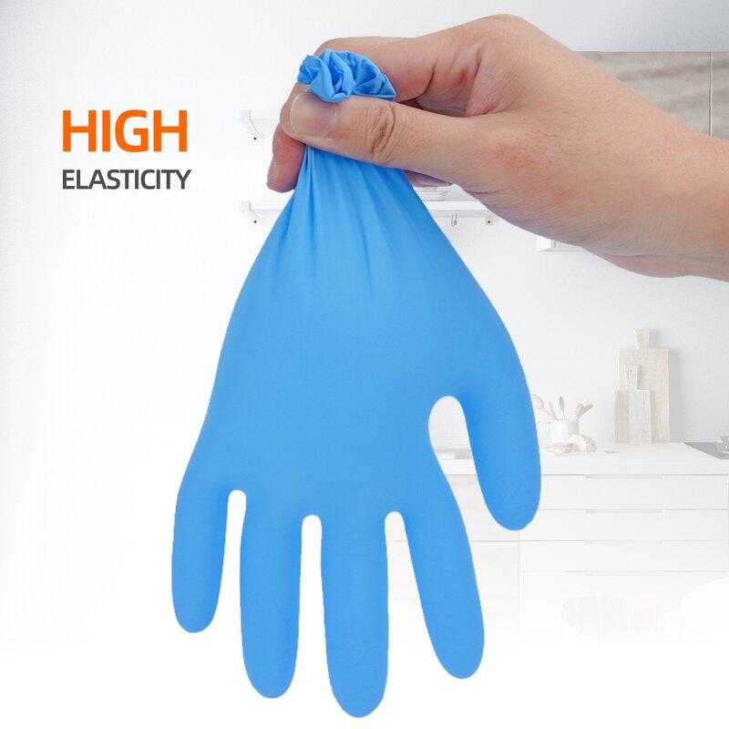 Disposable Gloves Manufacturer - Blue Latex Free Nitrile Vinyl Blend for Home Cleaning Kitchen