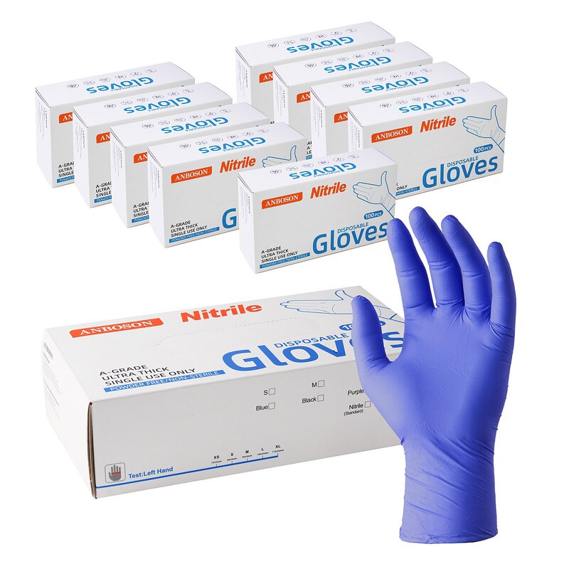 Disposable Nitrile Gloves Manufacturer - 100pcs Medical Examination Safety Powder Free Nitrile