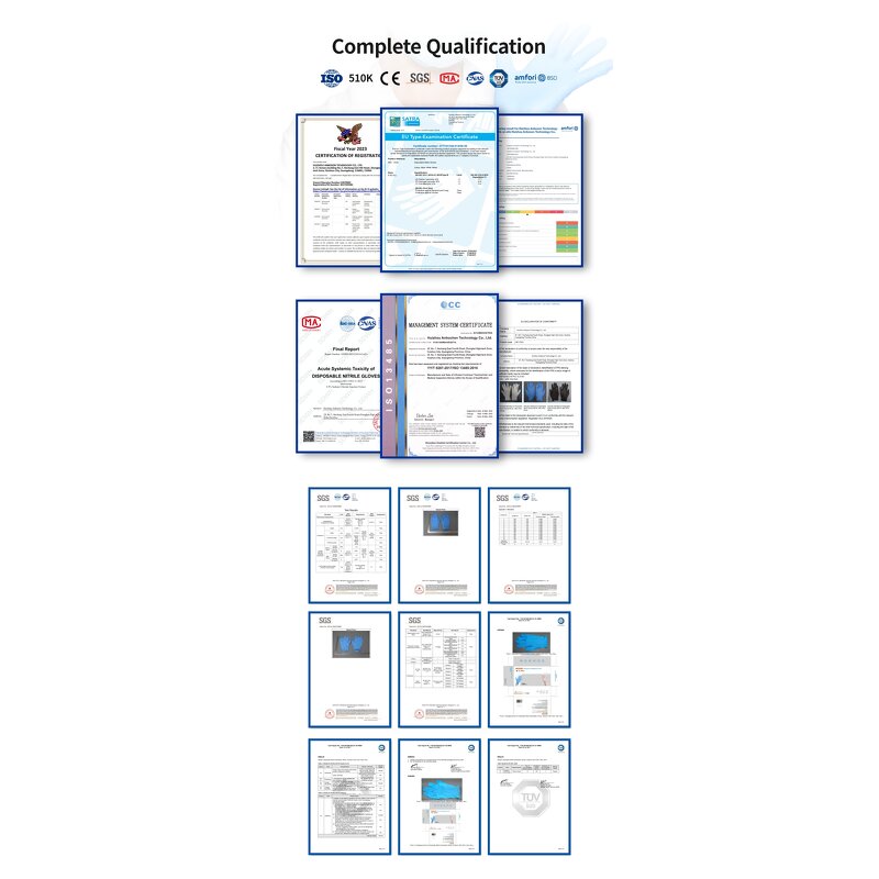 Disposable Nitrile Gloves Manufacturer - Wholesale Manufacturer Medical Cooking Black Blue Touch Screen