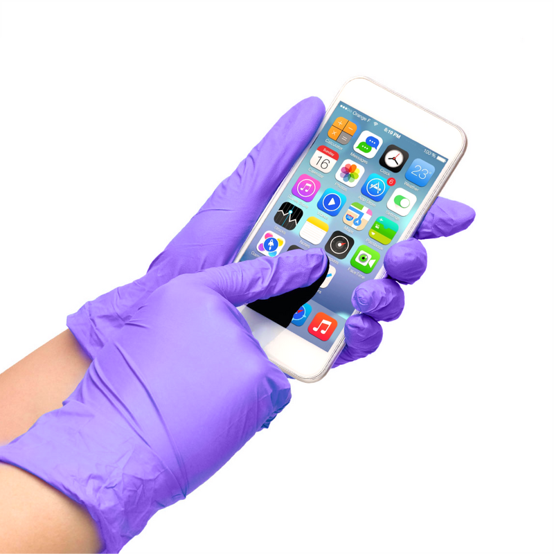 Disposable Nitrile Gloves Manufacturer - 5 Mil Purple Food Service Grade Safe Tattoo BBQ Mechanic